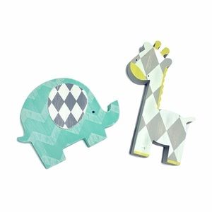 Hobby Lobby Elephant and Giraffe Baby Decor NWT
